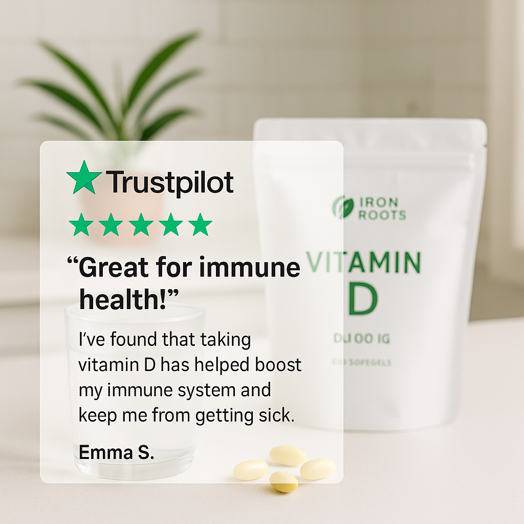 Ironroots™ - 10,000 IU Vitamin D3 + K2 Softgels