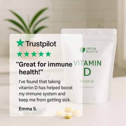 Ironroots™ - 10,000 IU Vitamin D3 + K2 Softgels