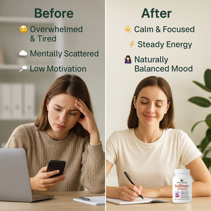 Iron Roots™ - Natural Mood Support & Stress Relief Saffron Capsules