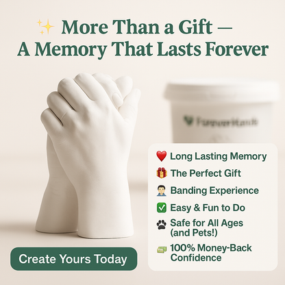 Forever Hands™ - The Perfect Gift Hand Mold Kit