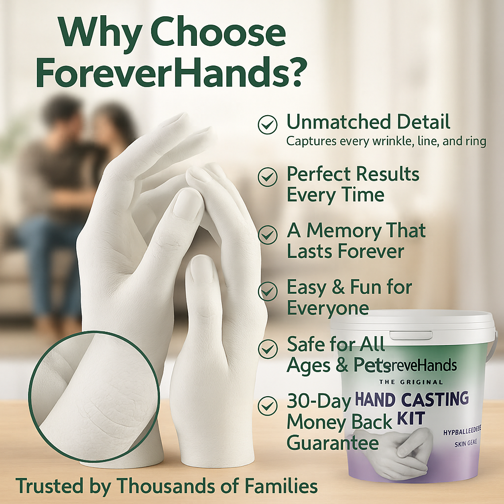 Forever Hands™ - The Perfect Gift Hand Mold Kit